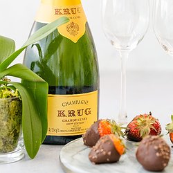 Krug Champagne & Chocolate Strawberries