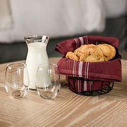 House Baked Cookies and Milk