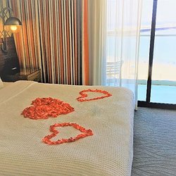 Silk Rose Petal Turndown